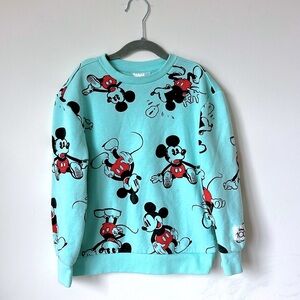 DISNEY 100 Kids Teal Graphic Sweatshirt Size S